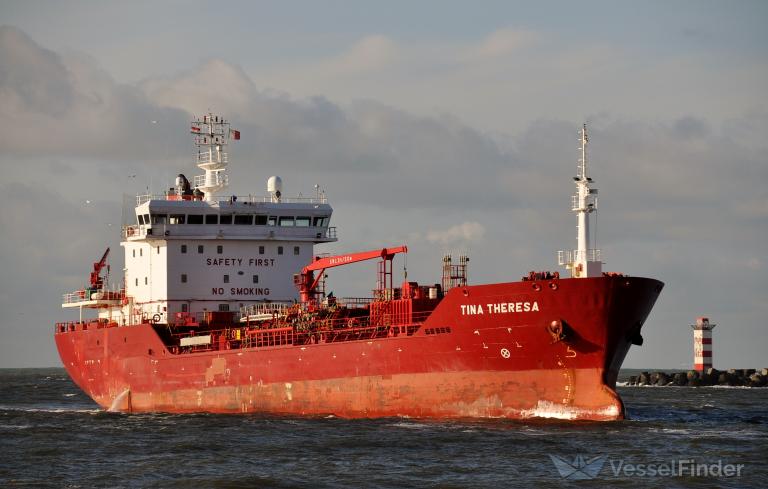 tina theresa (Chemical/Oil Products Tanker) - IMO 9478298, MMSI 219057000, Call Sign OWEU2 under the flag of Denmark