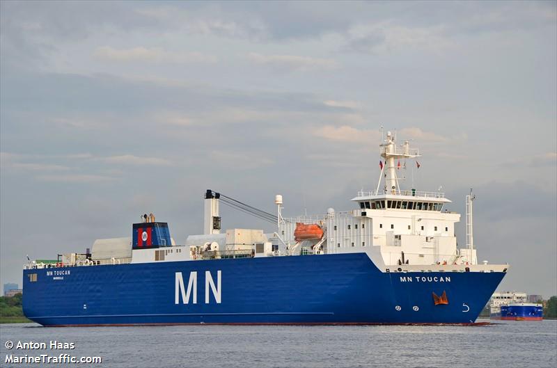 mn toucan (Ro-Ro Cargo Ship) - IMO 9112466, MMSI 227278000, Call Sign FNAV under the flag of France