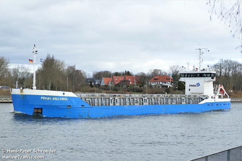 prima ballerina (General Cargo Ship) - IMO 8609618, MMSI 230630000, Call Sign OJPR under the flag of Finland