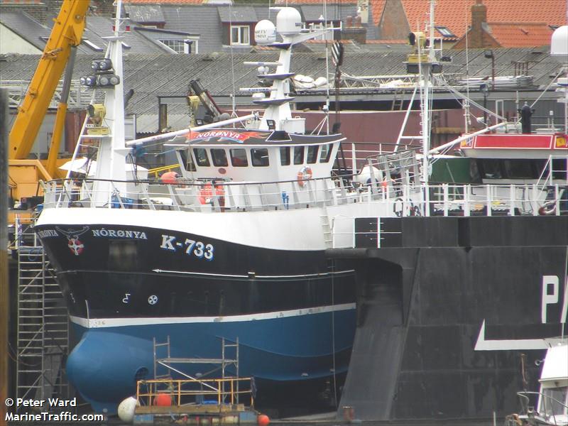 mfv noronya k733 (Fishing Vessel) - IMO 9564530, MMSI 235070436, Call Sign 2BES3 under the flag of United Kingdom (UK)
