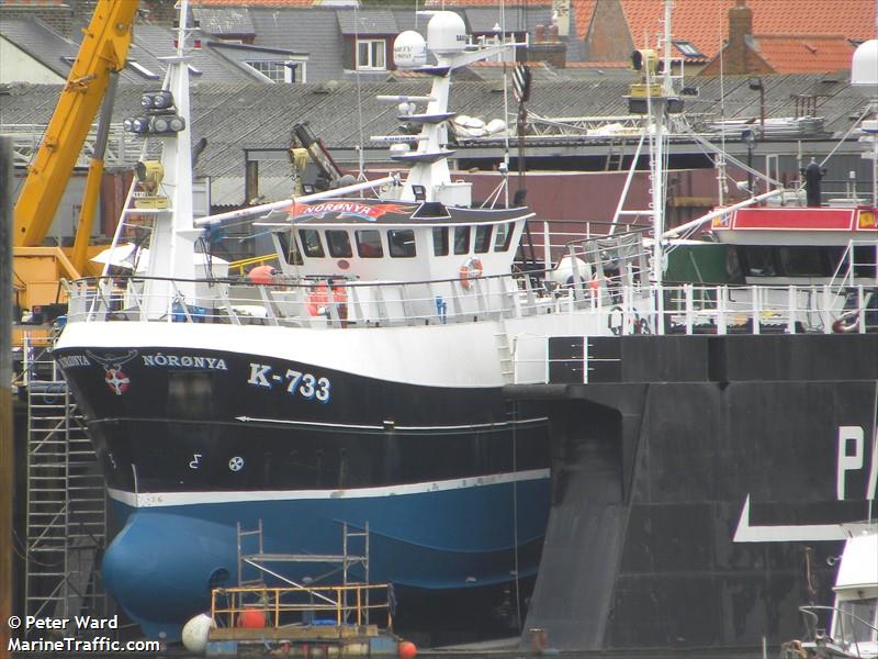 mfv noronya k733 (Fishing vessel) - IMO 9564530, MMSI 235070436, Call Sign 2BES3 under the flag of United Kingdom (UK)