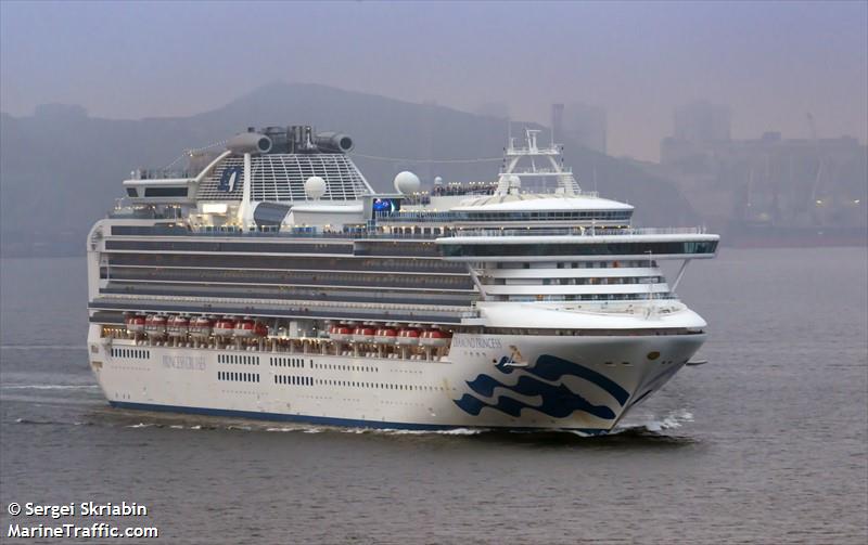 diamond princess (Passenger (Cruise) Ship) - IMO 9228198, MMSI 235103359, Call Sign 2HFZ7 under the flag of United Kingdom (UK)