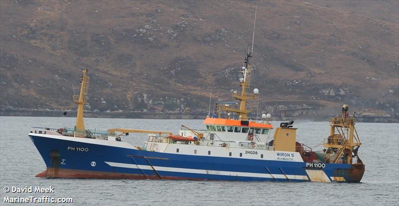 h1100 wiron5 (Fishing Vessel) - IMO 9249556, MMSI 235103397, Call Sign 2HGD8 under the flag of United Kingdom (UK)