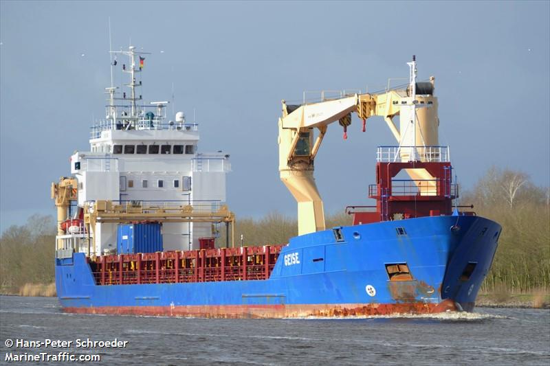 geise (General Cargo Ship) - IMO 9195470, MMSI 236325000, Call Sign ZDHI5 under the flag of Gibraltar