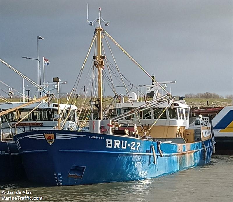 bru-27 elisabeth (Fishing Vessel) - IMO 8906365, MMSI 244644000, Call Sign PDXV under the flag of Netherlands
