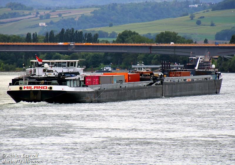 milano (Cargo ship) - IMO , MMSI 244660361, Call Sign PE6424 under the flag of Netherlands