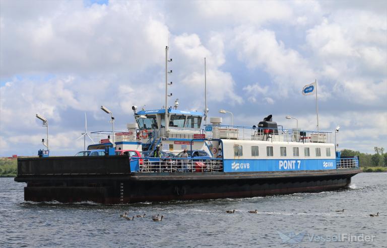 pont 7 (Passenger ship) - IMO , MMSI 244820298, Call Sign PE4912 under the flag of Netherlands