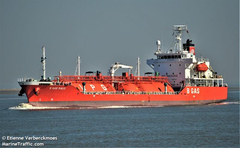 b gas maud (LPG Tanker) - IMO 9363522, MMSI 248102000, Call Sign 9HA4514 under the flag of Malta