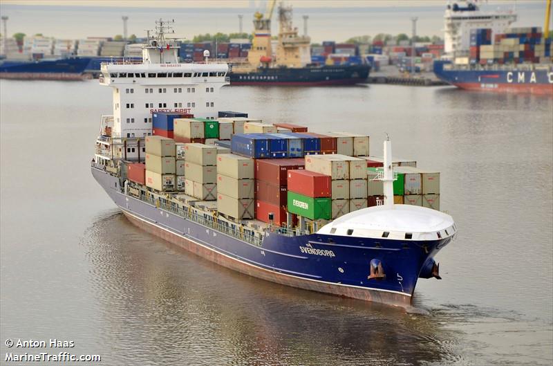 svendborg (Container Ship) - IMO 9454230, MMSI 255805594, Call Sign CQHS under the flag of Madeira
