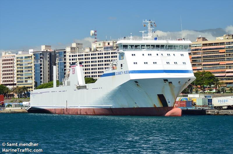 elisabeth russ (Ro-Ro Cargo Ship) - IMO 9186429, MMSI 255805606, Call Sign CQFE under the flag of Madeira