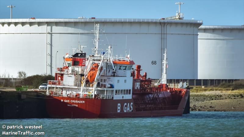 b gas crusader (LPG Tanker) - IMO 9133549, MMSI 256400000, Call Sign 9HTH8 under the flag of Malta