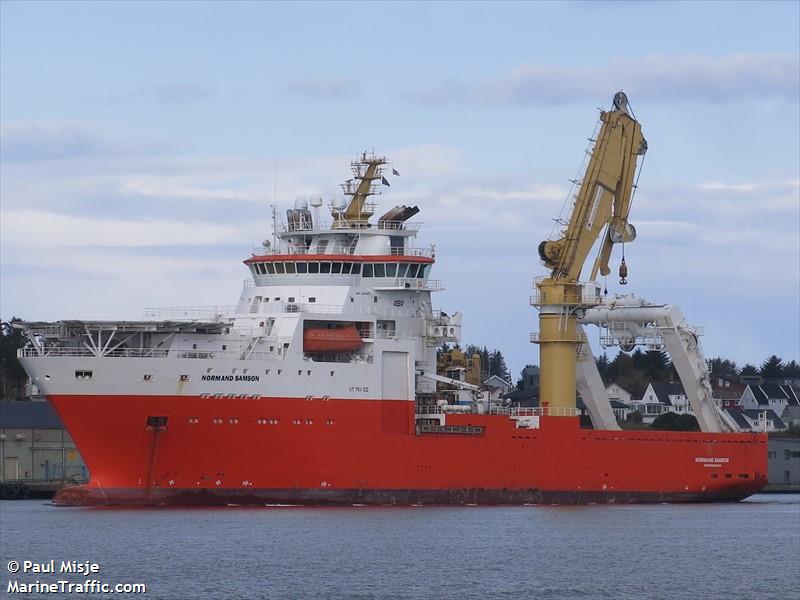 normand samson (Offshore Support Vessel) - IMO 9400497, MMSI 257311000, Call Sign LADT8 under the flag of Norway