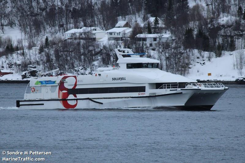 sollifjell (Passenger Ship) - IMO 9562996, MMSI 257473000, Call Sign LNFR under the flag of Norway