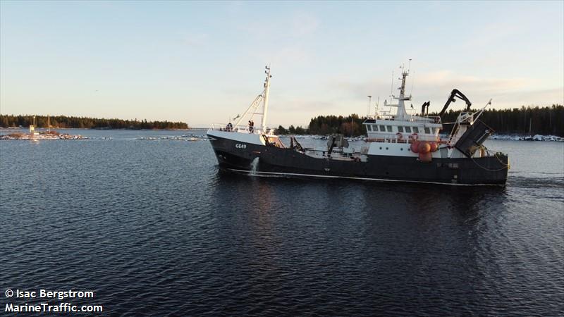 arcadia (Fishing Vessel) - IMO 7340978, MMSI 265008000, Call Sign SJWA under the flag of Sweden