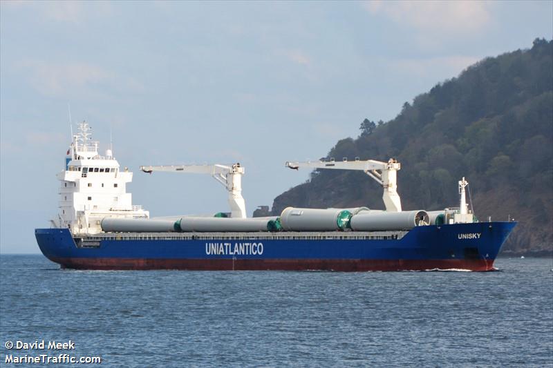 unisky (General Cargo Ship) - IMO 9356414, MMSI 304909000, Call Sign V2BS2 under the flag of Antigua & Barbuda