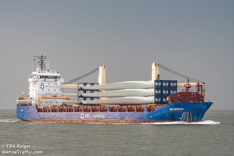 bbc brisbane (General Cargo Ship) - IMO 9578763, MMSI 305824000, Call Sign V2FW5 under the flag of Antigua & Barbuda