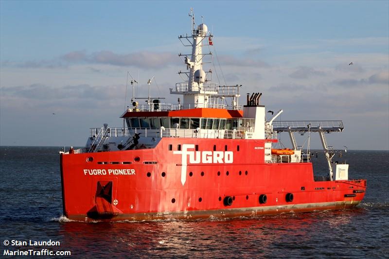 fugro pioneer (Research Vessel) - IMO 9701645, MMSI 311000262, Call Sign C6BH3 under the flag of Bahamas