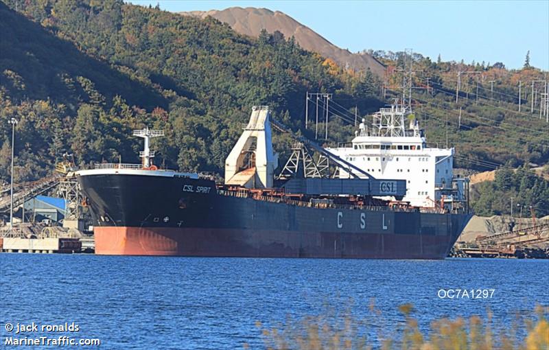 csl spirit (Self Discharging Bulk Carrier) - IMO 9138111, MMSI 311000368, Call Sign C6BU6 under the flag of Bahamas