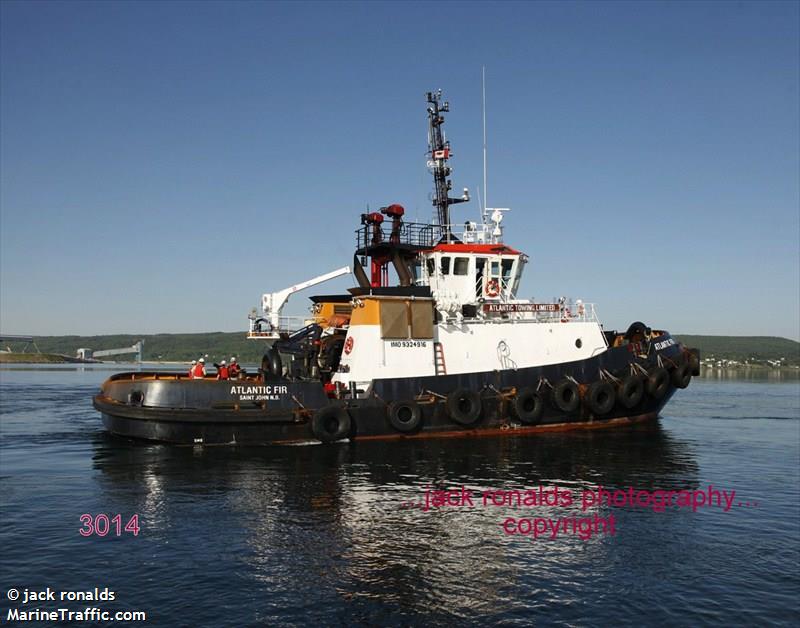 atlantic fir (Tug) - IMO 9324916, MMSI 316009640, Call Sign CFH8958 under the flag of Canada