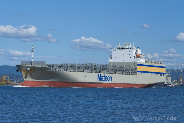 matsonia (Container Ship) - IMO 9814612, MMSI 338796000, Call Sign KIAB under the flag of USA
