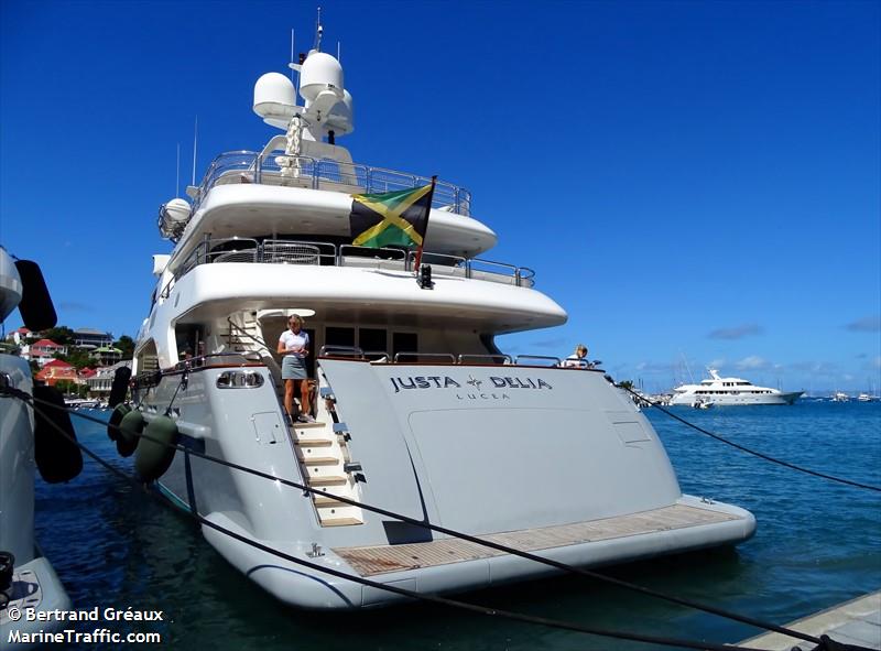 m.y. justa delia (Yacht) - IMO 8783696, MMSI 339518000, Call Sign 6YSU6 under the flag of Jamaica