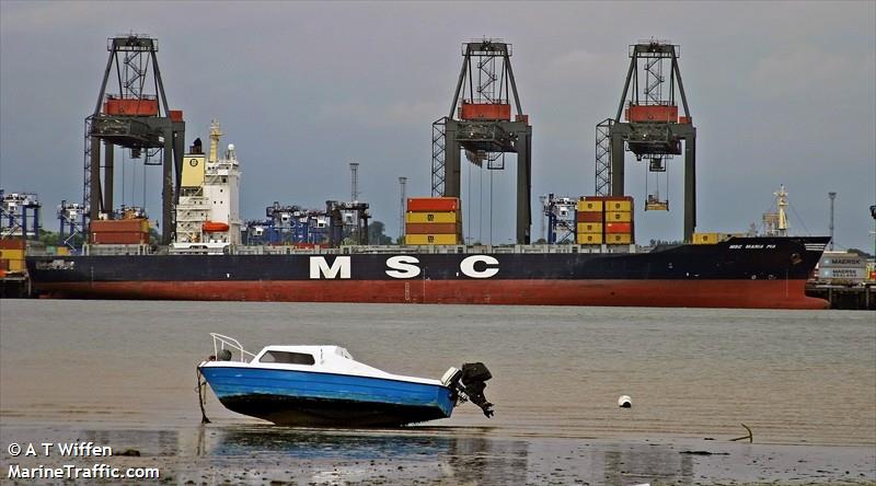 msc maria pia (Container Ship) - IMO 9155107, MMSI 354711000, Call Sign H3RJ under the flag of Panama