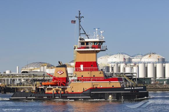 gracie m reinauer (Pusher Tug) - IMO 9804605, MMSI 367728850, Call Sign WDI7449 under the flag of United States (USA)