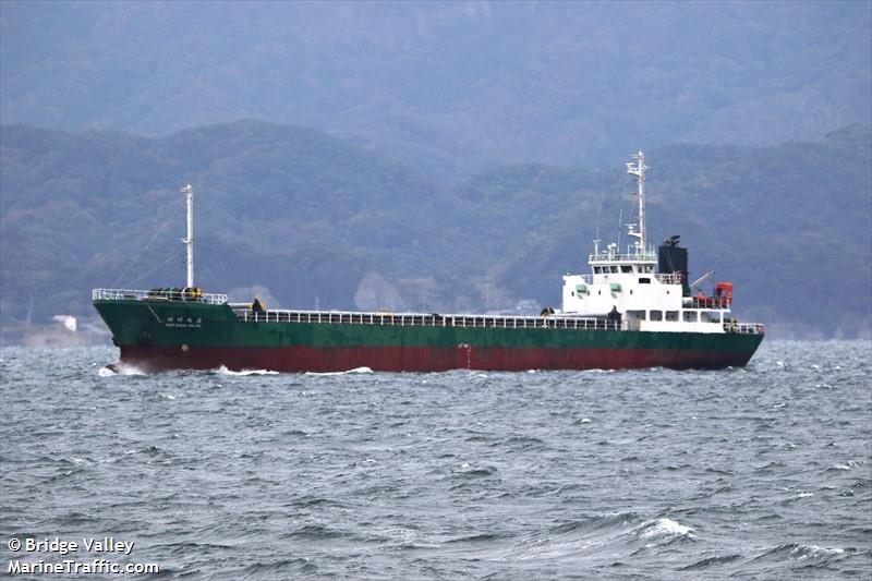 haeduck okpo (General Cargo Ship) - IMO 8869701, MMSI 441773000, Call Sign DSQZ8 under the flag of Korea