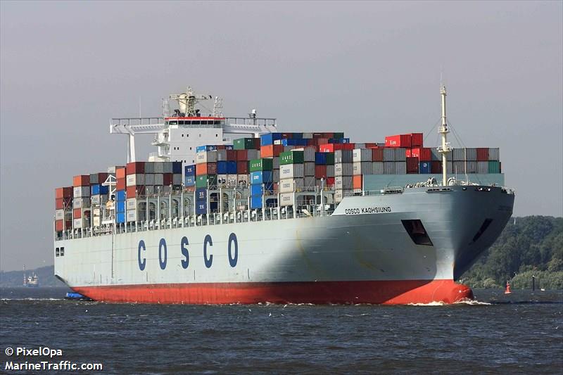 cosco kaohsiung (Container Ship) - IMO 9355563, MMSI 477136800, Call Sign VREM3 under the flag of Hong Kong