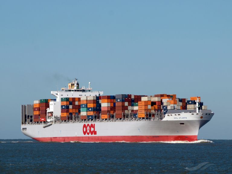 oocl atlanta (Container Ship) - IMO 9285005, MMSI 477920300, Call Sign VRAR6 under the flag of Hong Kong