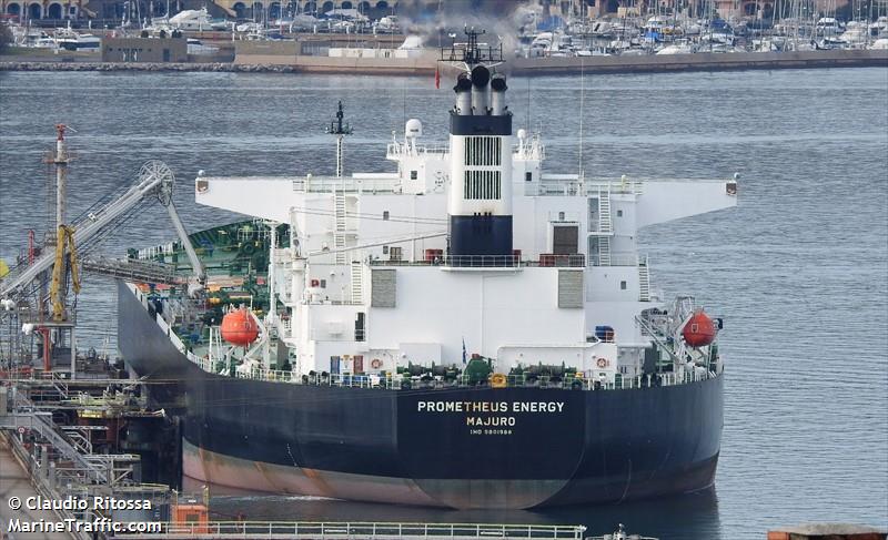 prometheus energy (Crude Oil Tanker) - IMO 9801988, MMSI 538008157, Call Sign V7A2024 under the flag of Marshall Islands
