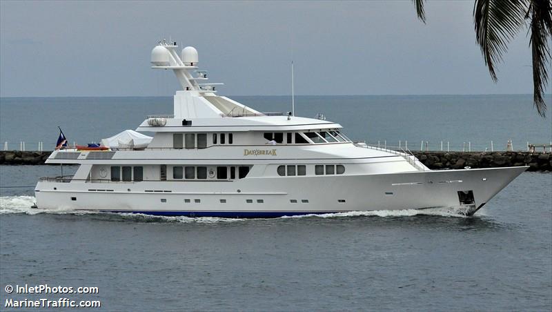 daybreak (Yacht) - IMO 1005394, MMSI 538080034, Call Sign V7MN7 under the flag of Marshall Islands