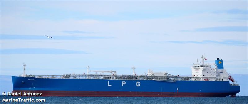 parthia (LPG Tanker) - IMO 9790220, MMSI 563027500, Call Sign 9V3704 under the flag of Singapore