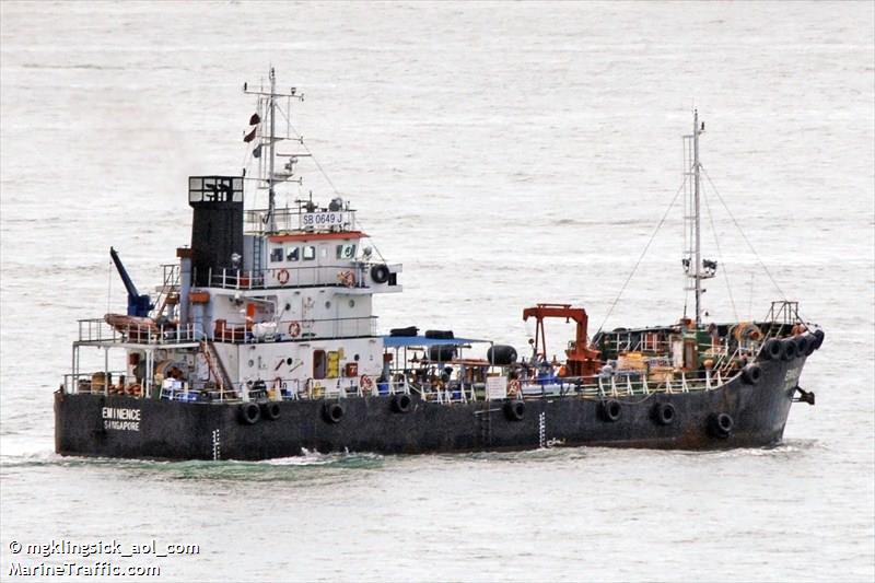 eminence (Bunkering Tanker) - IMO 9542128, MMSI 565894000, Call Sign 9V8050 under the flag of Singapore