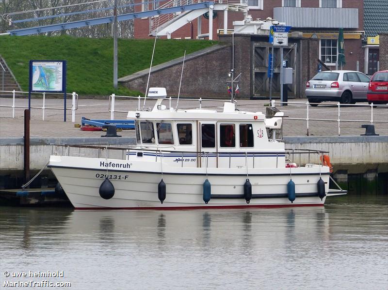 hafenruh (Pleasure craft) - IMO , MMSI 211631640, Call Sign DJ6411 under the flag of Germany