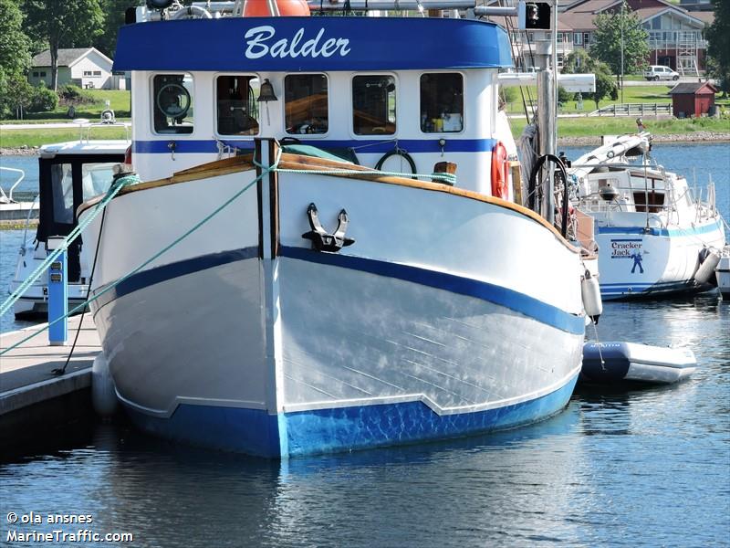 balder (Pleasure craft) - IMO , MMSI 258152030, Call Sign LI7382 under the flag of Norway