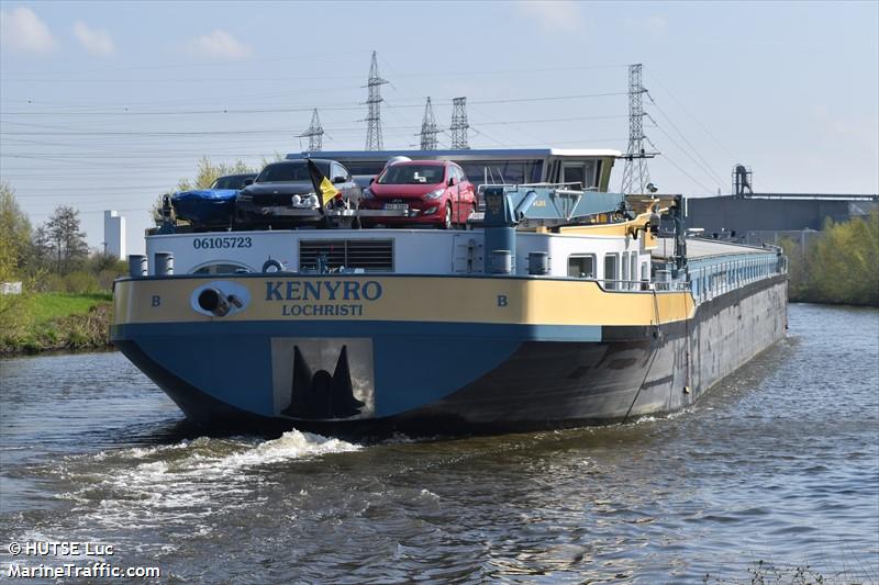 kenyro (Cargo ship) - IMO , MMSI 205260490, Call Sign OT2604 under the flag of Belgium
