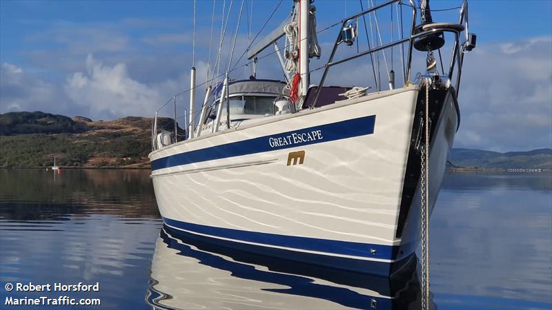 great escape (Sailing vessel) - IMO , MMSI 235117469, Call Sign 2JNW4 under the flag of United Kingdom (UK)