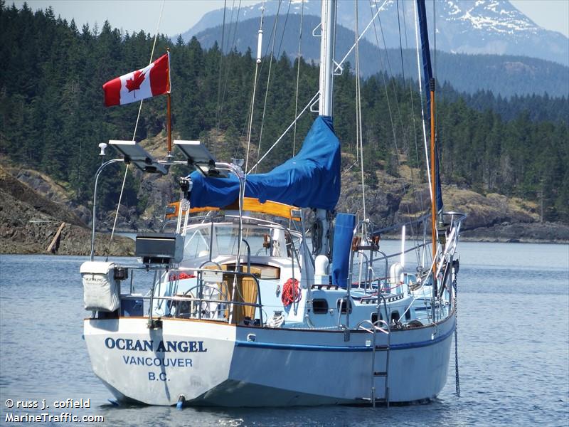 ocean angel (Sailing vessel) - IMO , MMSI 316034076, Call Sign CFEC under the flag of Canada