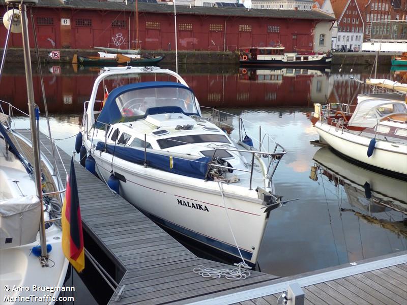 malaika (Sailing vessel) - IMO , MMSI 211328310, Call Sign DF7171 under the flag of Germany