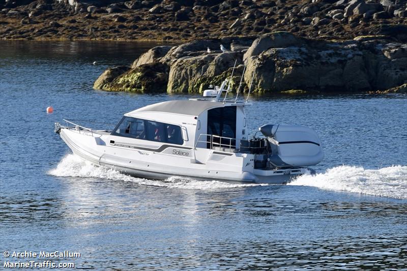 solace (Pleasure craft) - IMO , MMSI 232036287, Call Sign MJII9 under the flag of United Kingdom (UK)
