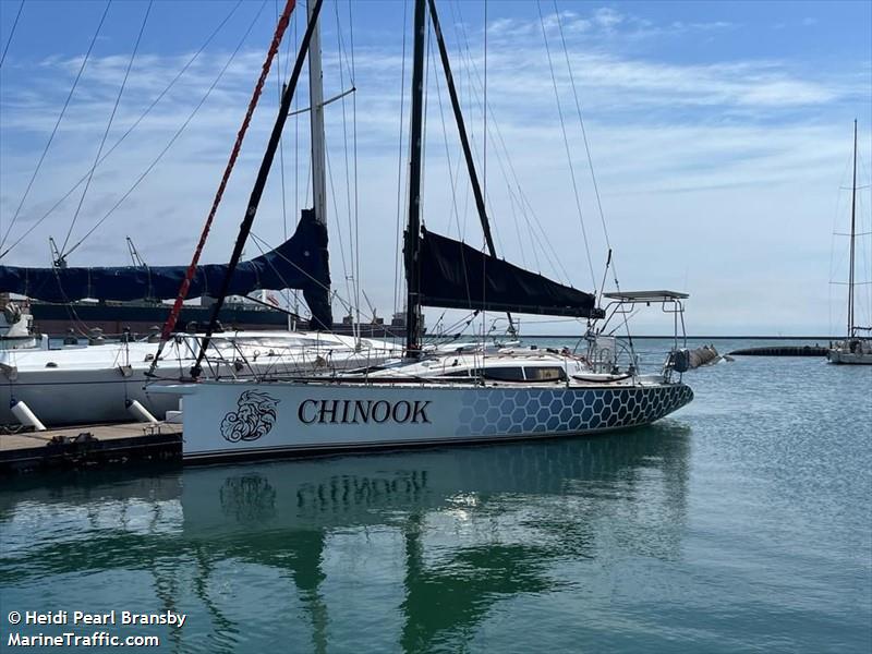chinook (Sailing vessel) - IMO , MMSI 601306700 under the flag of South Africa