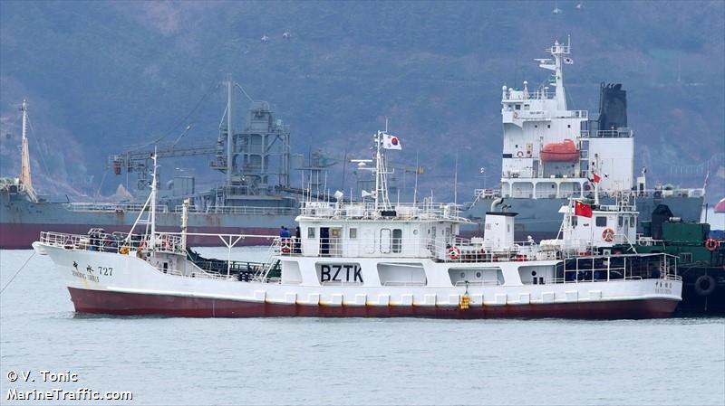 zhongshui727 (Fishing Vessel) - IMO 9686091, MMSI 412328759, Call Sign BZTK3 under the flag of China
