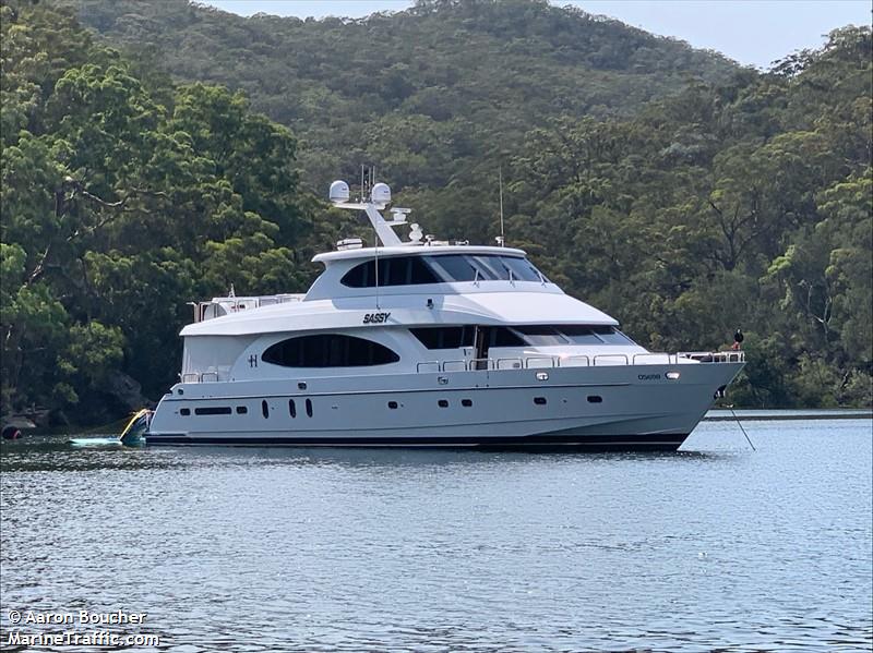 m.y sassy (Pleasure craft) - IMO , MMSI 503109420 under the flag of Australia