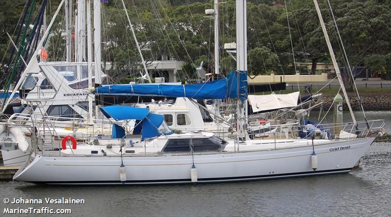 gold braid (Sailing vessel) - IMO , MMSI 512008005, Call Sign ZMX8608 under the flag of New Zealand