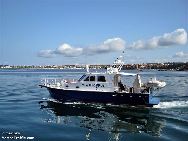 plovput 3 (HSC) - IMO , MMSI 238613640, Call Sign 9A7792 under the flag of Croatia
