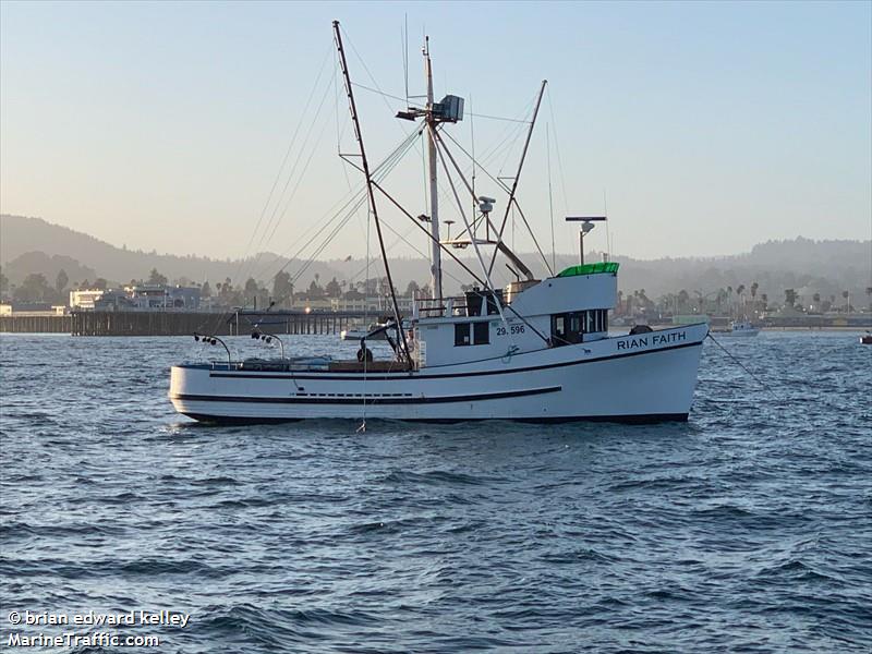 rian faith (Fishing vessel) - IMO , MMSI 368068430, Call Sign WDK5800 under the flag of United States (USA)