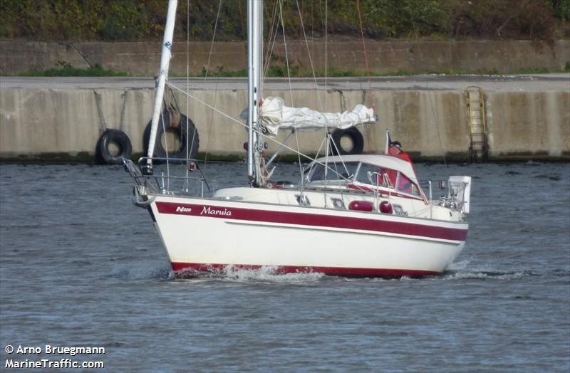 maruia (Pleasure craft) - IMO , MMSI 211773300, Call Sign DH9595 under the flag of Germany