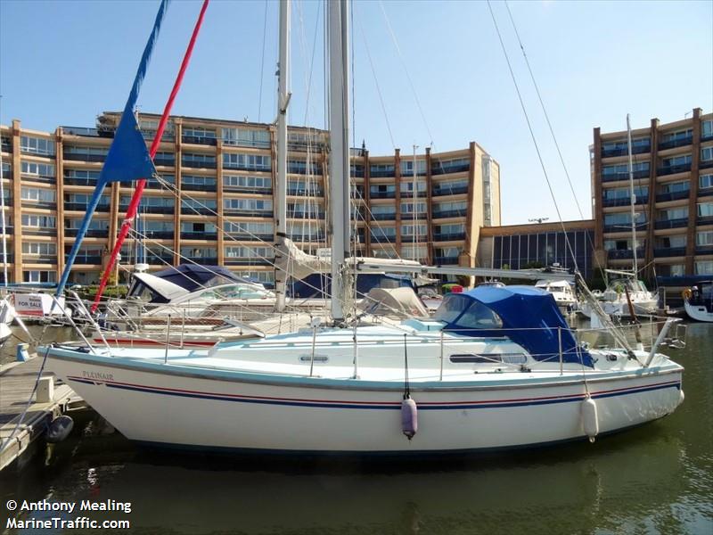pleinair (Pleasure craft) - IMO , MMSI 235111825, Call Sign MAWB7 under the flag of United Kingdom (UK)