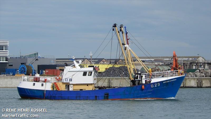 o29 broodwinner (Fishing vessel) - IMO , MMSI 205150000, Call Sign OPBC under the flag of Belgium